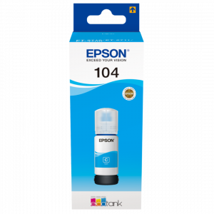 Botella Tinta Epson 104 Cyan - 65ML