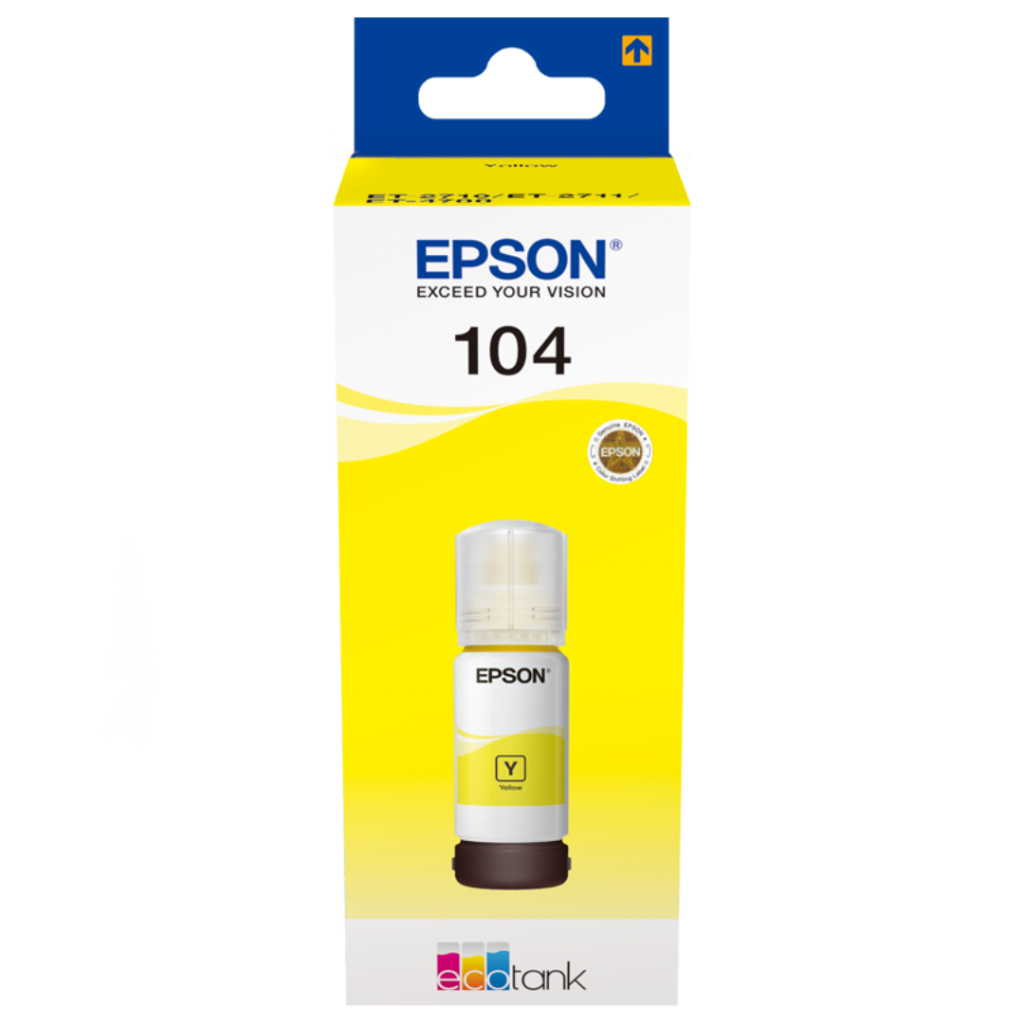 Botella Tinta Epson 104 Amarillo - 65ML