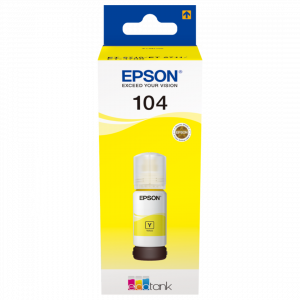 Botella Tinta Epson 104 Amarillo - 65ML